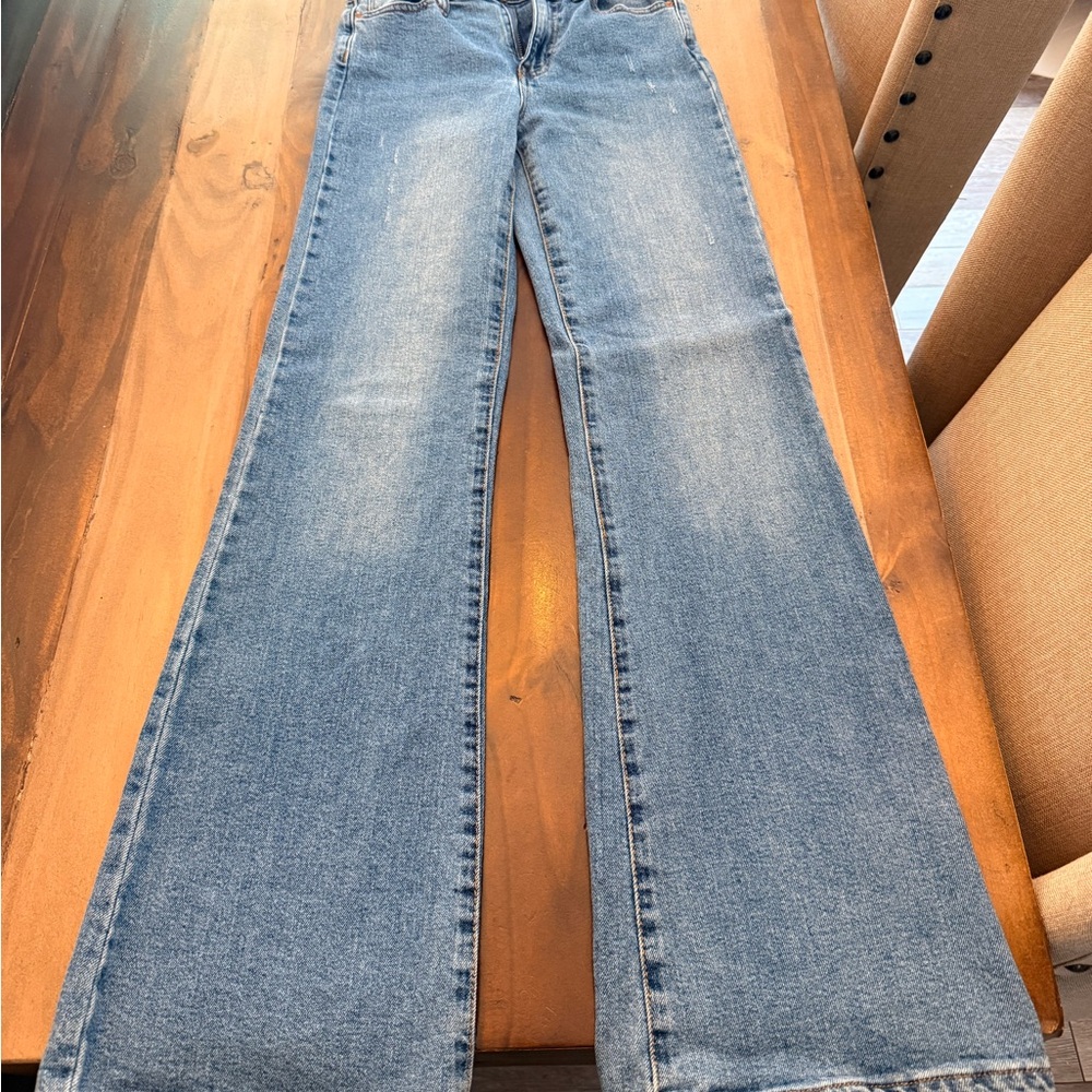 RSQ Blue Flare Wide Leg Jeans